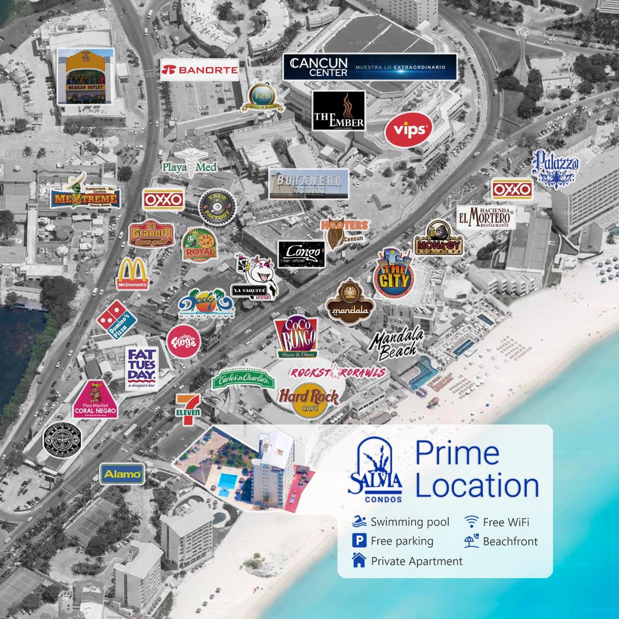 Paradise Beachfront & Nightlife Heart 칸쿤 외부 사진